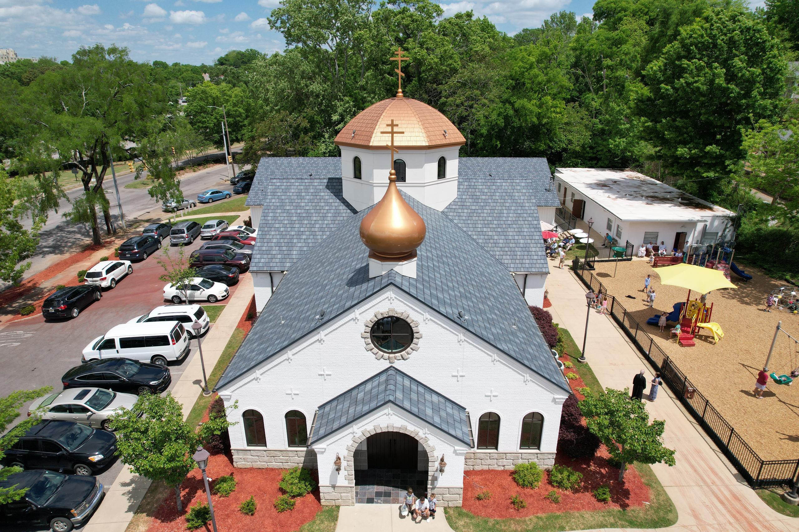 Orthodox Church with Slate and Shake Roofing