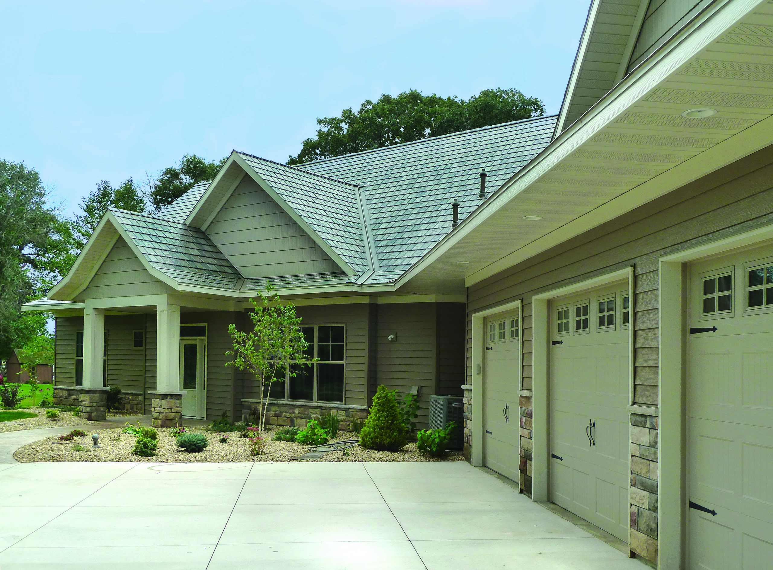 Everlasting beauty found with EDCO's exterior building materials can be found on this entire home. EDCO's products were chosen for this new home because of its durability, which is back with an unmatched warranty