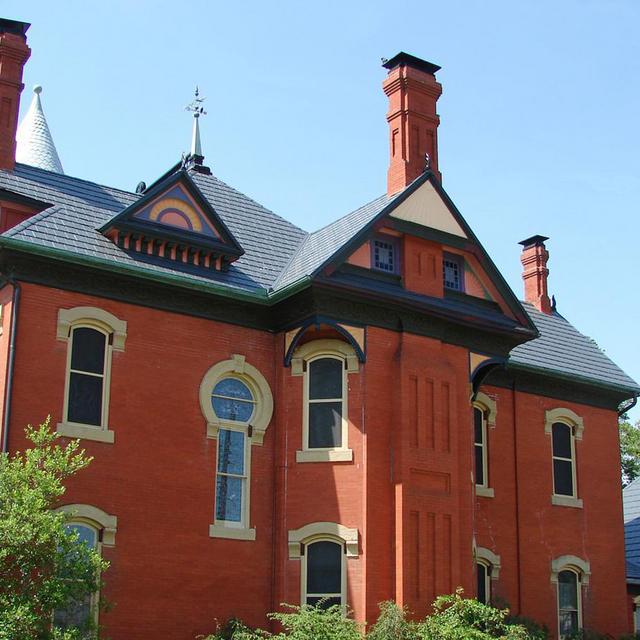 The historical look and charm of these buildings in a small community was preserved with EDCO's steel slate roofing.