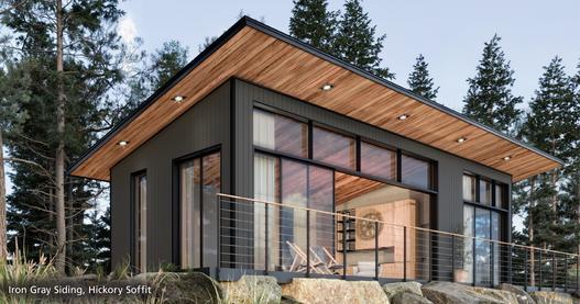 Iron Gray Siding, Hickory Soffit