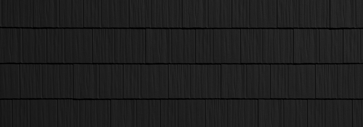 Arrowline shake black steel siding