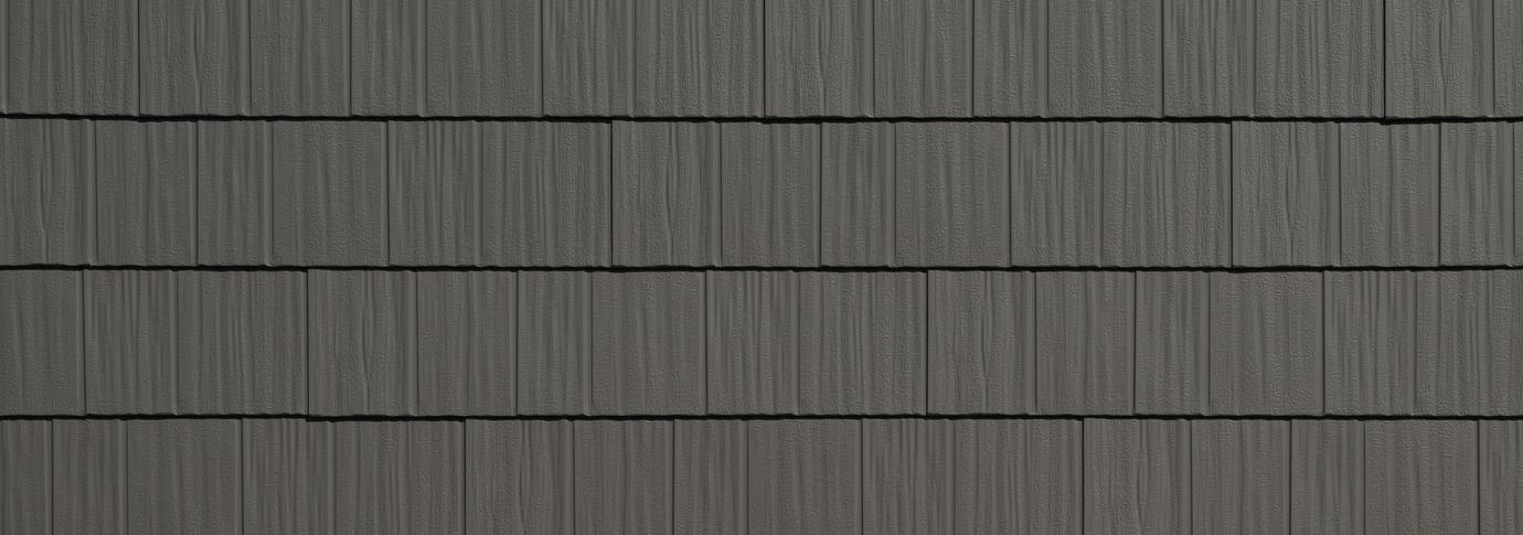 Arrowline shake charcoal gray/grey steel siding