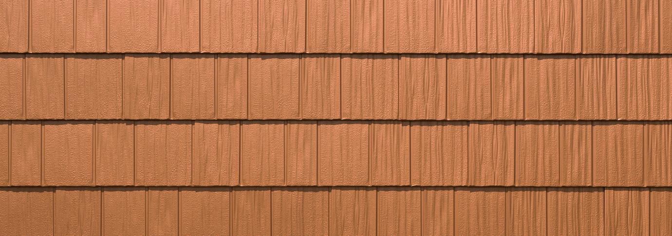 Copper steel shake roofing