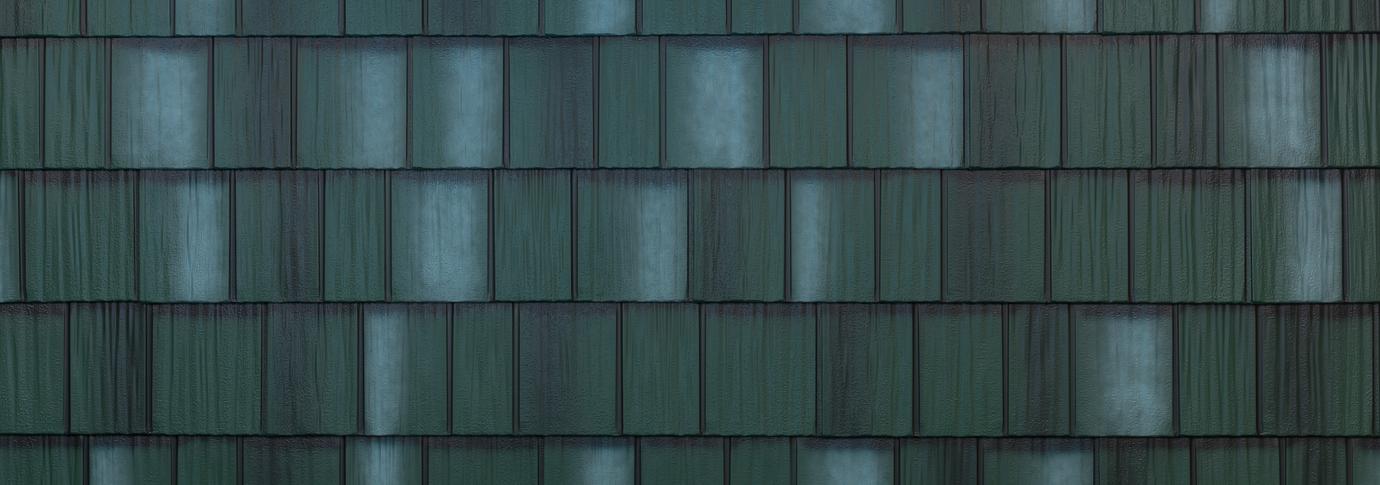 Arrowline shake hartford green steel siding