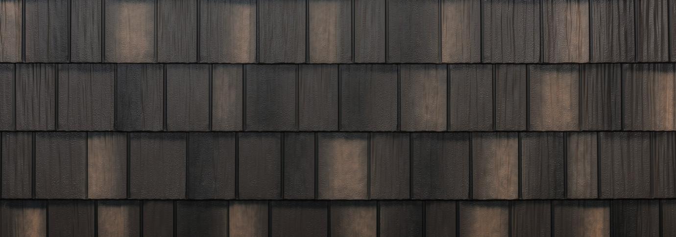 Arrowline shake bronze blend steel siding