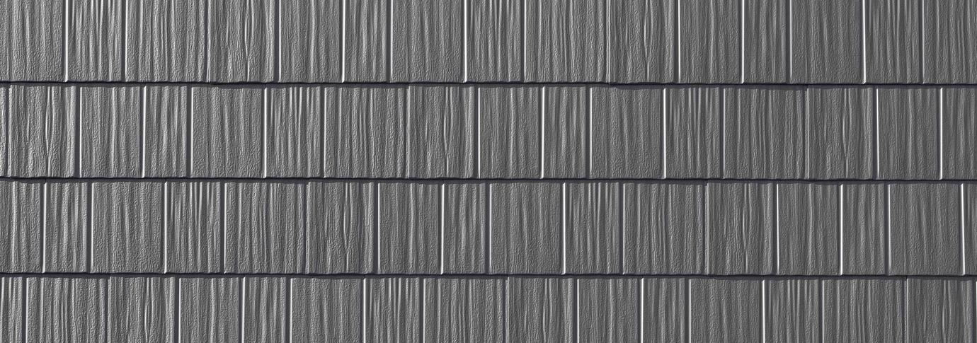Gray steel roofing
