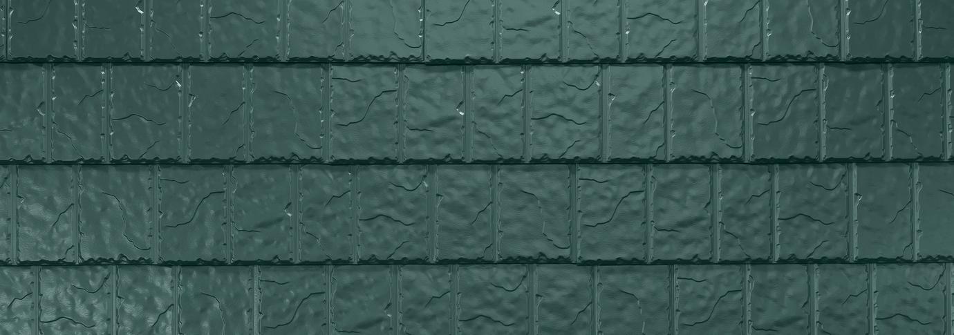 Green slate roofing