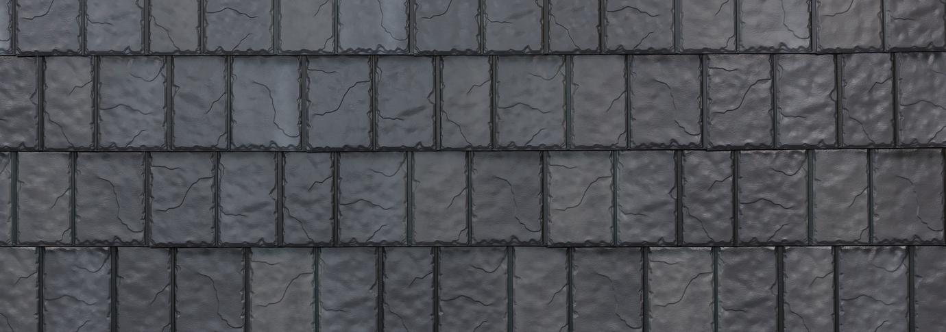 Stone steel slate roofing