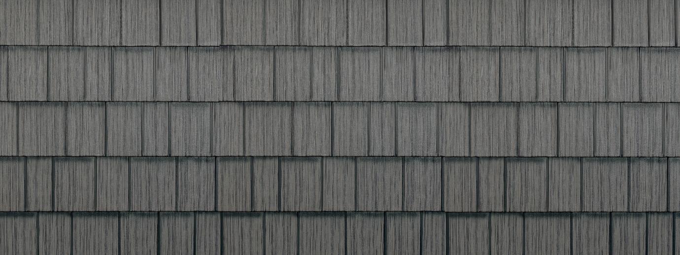 Charcoal gray/grey generations hd shake steel roofing