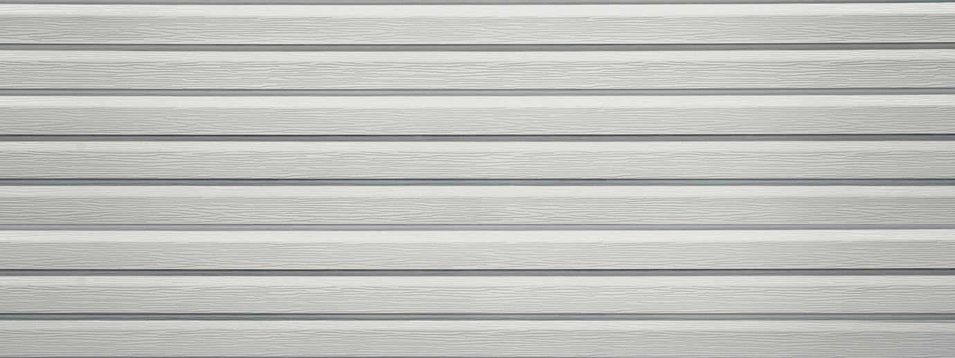 Entex dutchlap glacier white steel siding