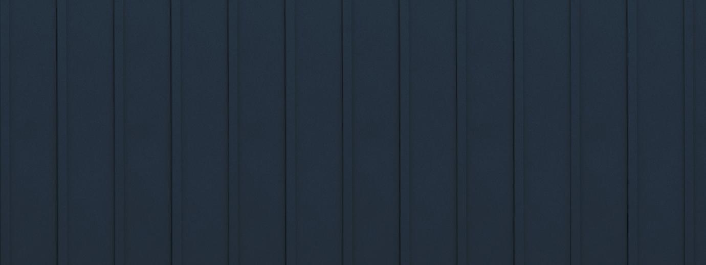 Entex vertical classic blue board and batten steel siding
