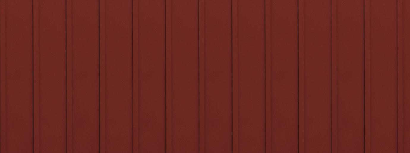Entex vertical classic red board and batten steel siding