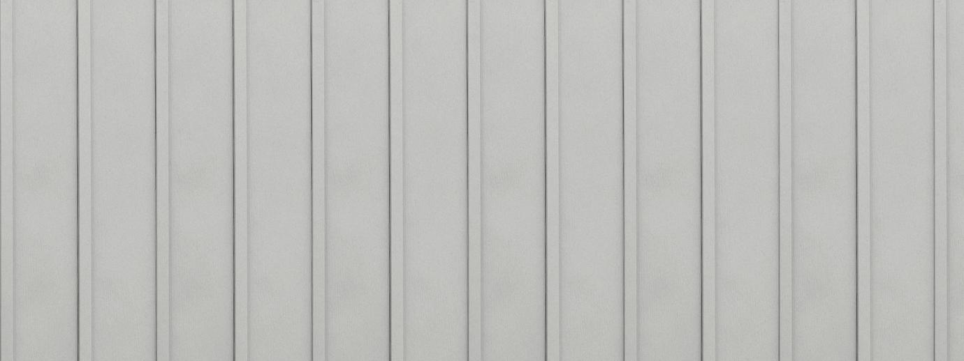 Entex vertical glacier white vertical metal panel siding