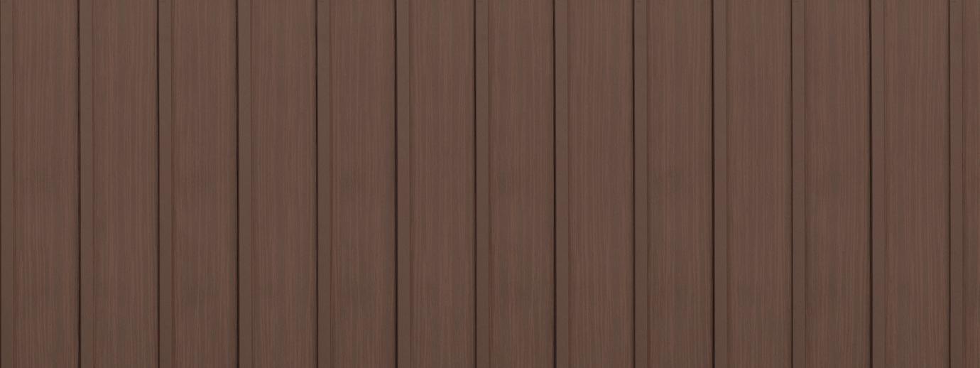 Entex vertical mahogany hd board and batten steel siding