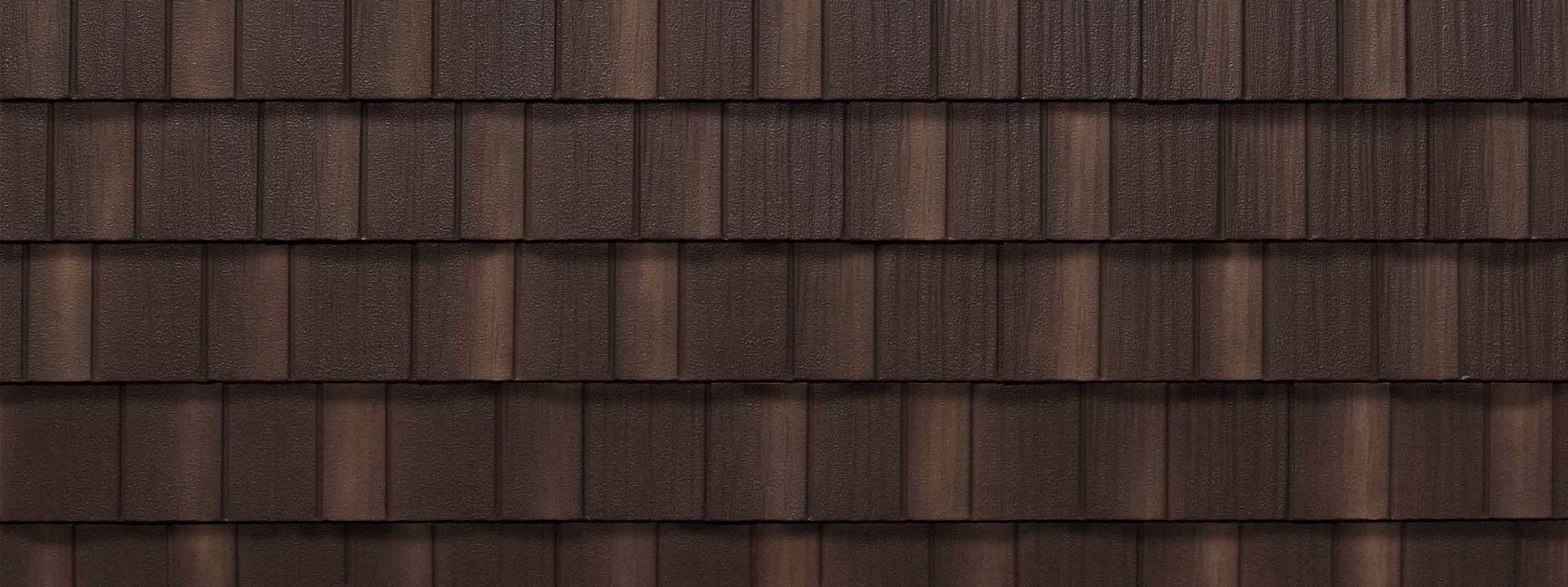 Infiniti enhanced chestnut brown stone coated shake roofing
