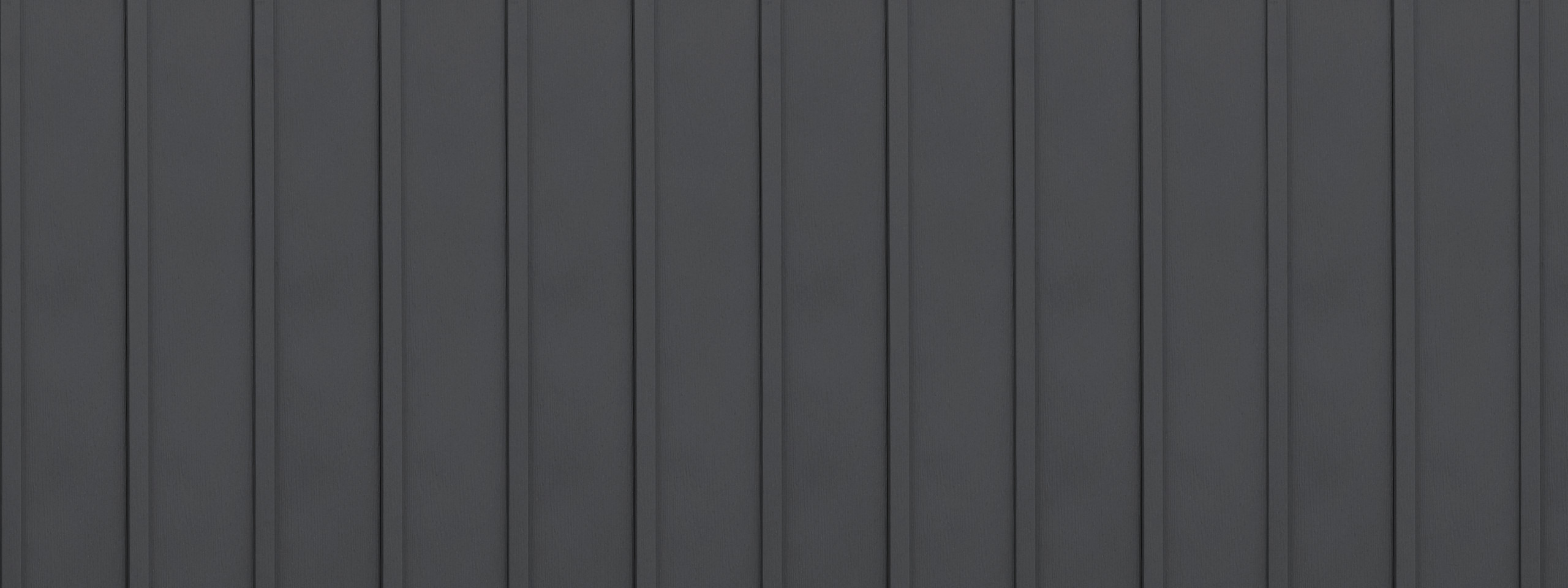 Entex vertical charcoal grey/gray board and batten steel siding
